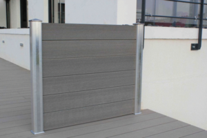 POTEAU LAMEO ALU FONCE H:2430 RAL 7016 A POSER SELON LES REGLES